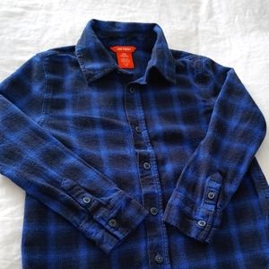 Boy's Blue Plaid Shirt Size 6